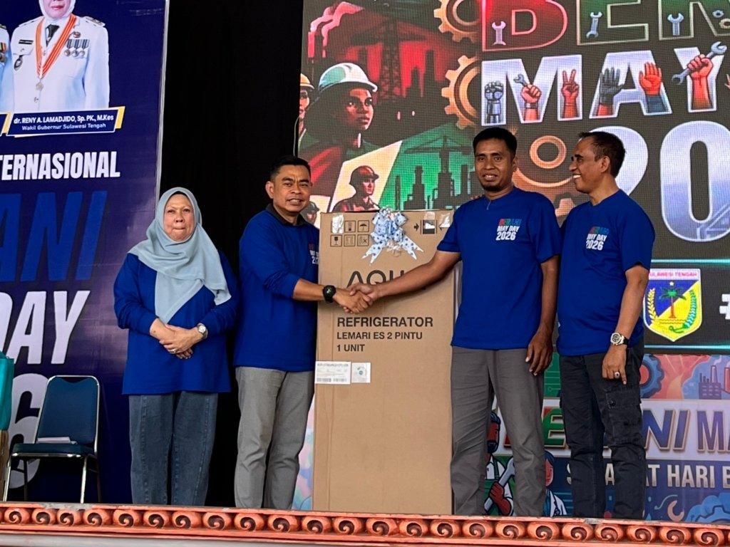 Hadir Bersama Gubernur di May Day 2026, DPRD Sulteng Siap Kawal Kebijakan Pro Rakyat