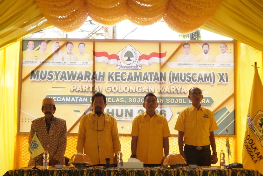 Henri Kusuma Muhidin Pimpin Muscam XI Golkar Donggala di Sojol, Perkuat Konsolidasi Kader